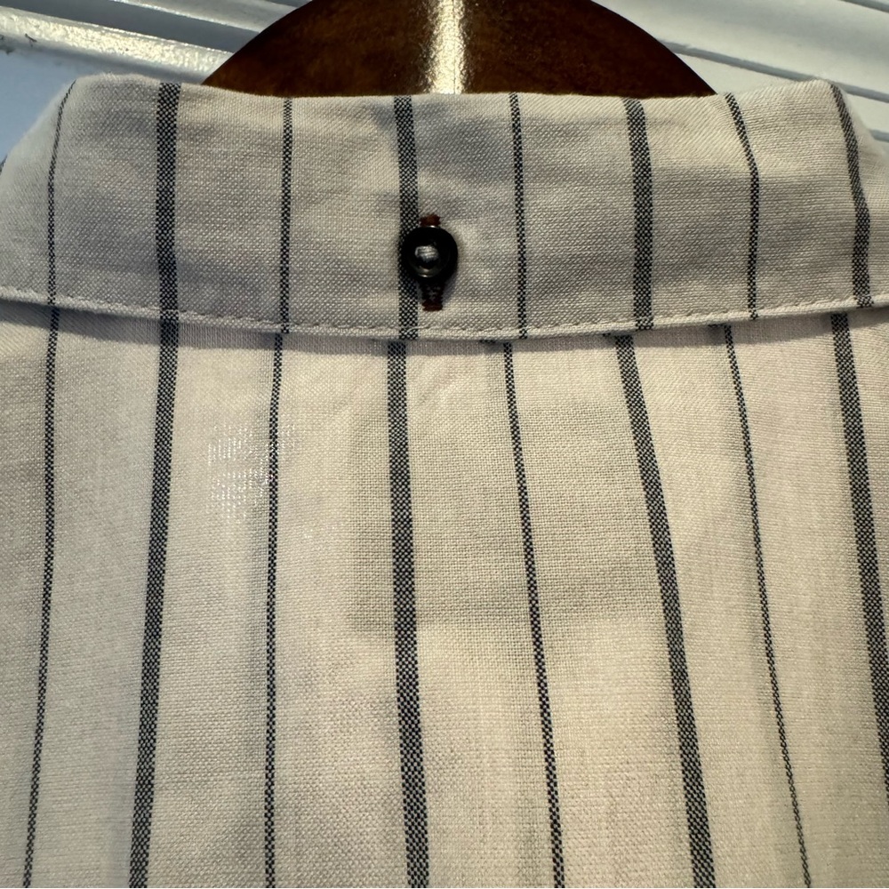 Rip Curl Striped Button Down Collared Short Sleev… - image 5